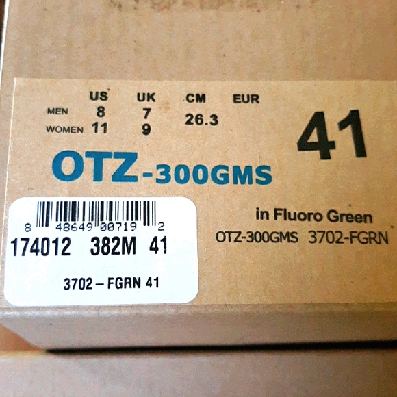 NWT OTZ Cork Shoes 300GMS Fluoro Lime Spring Green St Patrick's Irish  11 - Picture 2 of 7